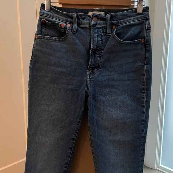 J. Crew Madewell The Perfect Vintage Jean Hi Rise Med Wash Cotton Blend Sz 27 - Picture 2 of 14